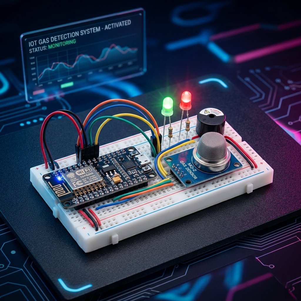 Gas Leakage Detection System - Dashboard Visualization